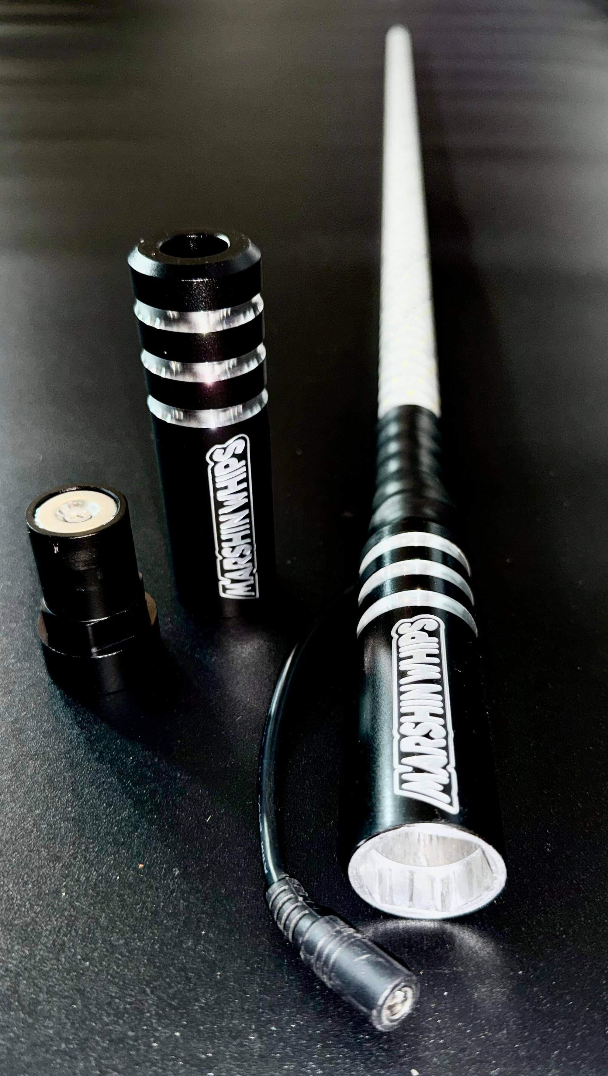 GAME CHANGER - GREEN WHITE RED (SINGLE)-Marshin Whips-2 FT-PURP-Black Market UTV