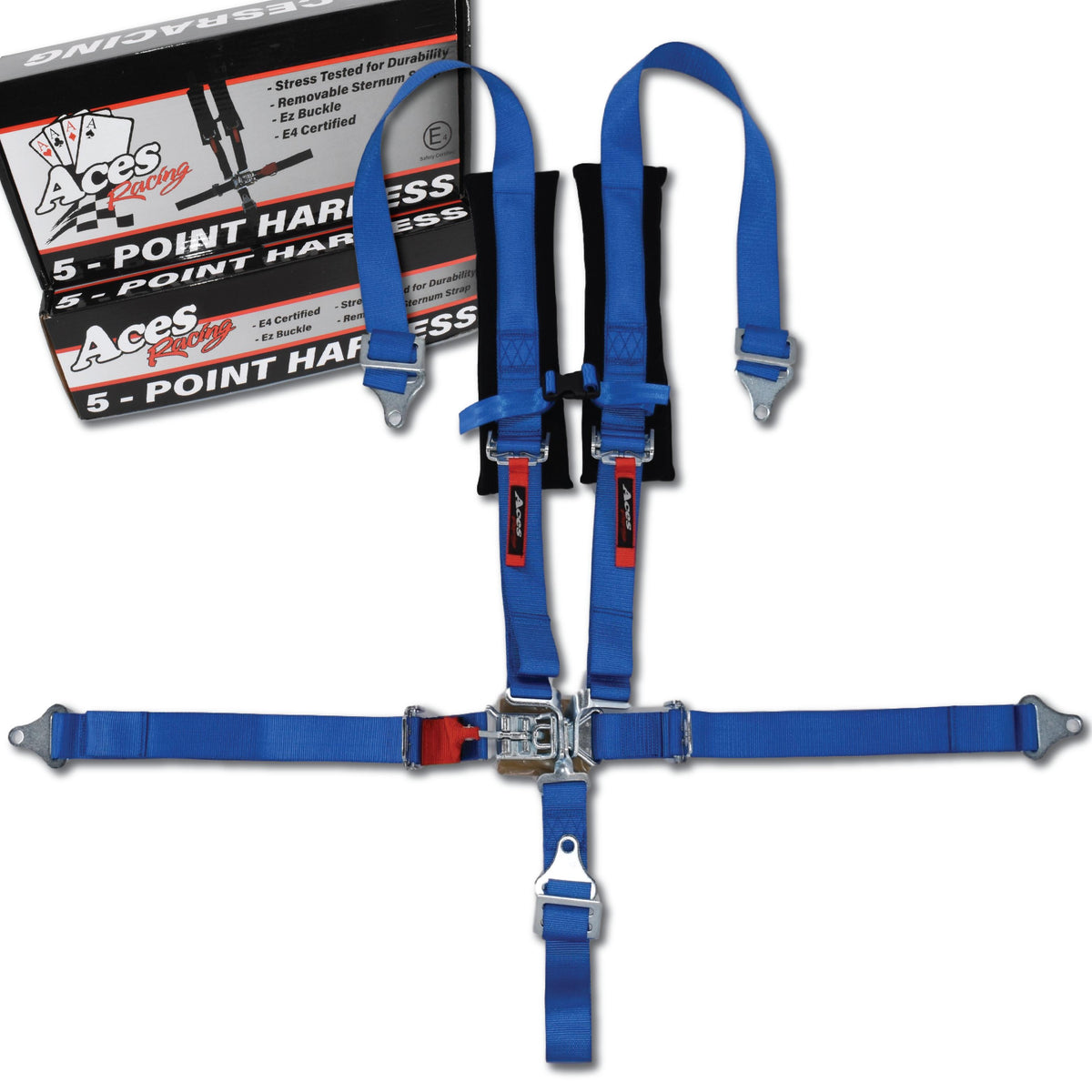 5 Point Harness (2 Inch Padding)-Harness-Aces Racing-Black-Black Market UTV