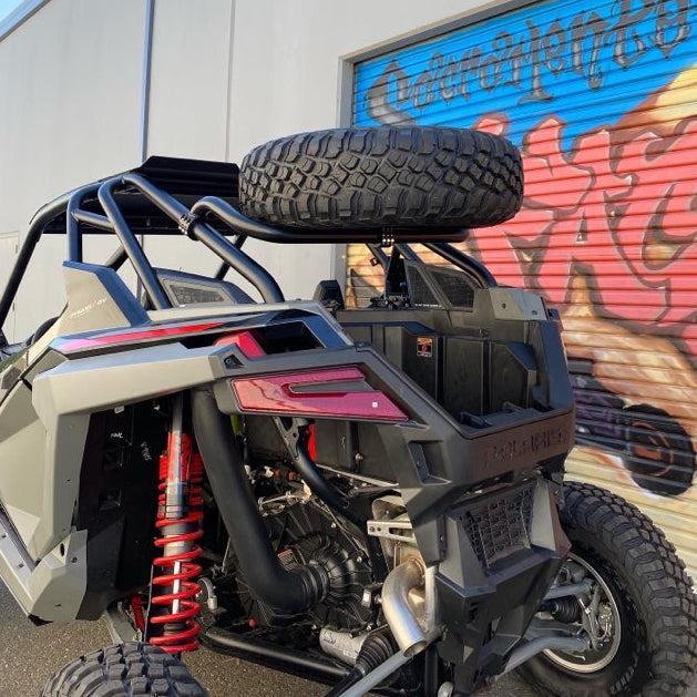 Polaris RZR Turbo R / Pro S Dual Clamp Spare Tire Mount-Spare Tire Mounts-Factory UTV-Black Market UTV