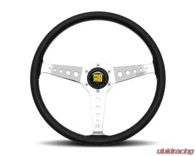 MOMO Heritage California Black Leather 360mm Steering Wheel-Steering Wheel-MOMO-Black Market UTV