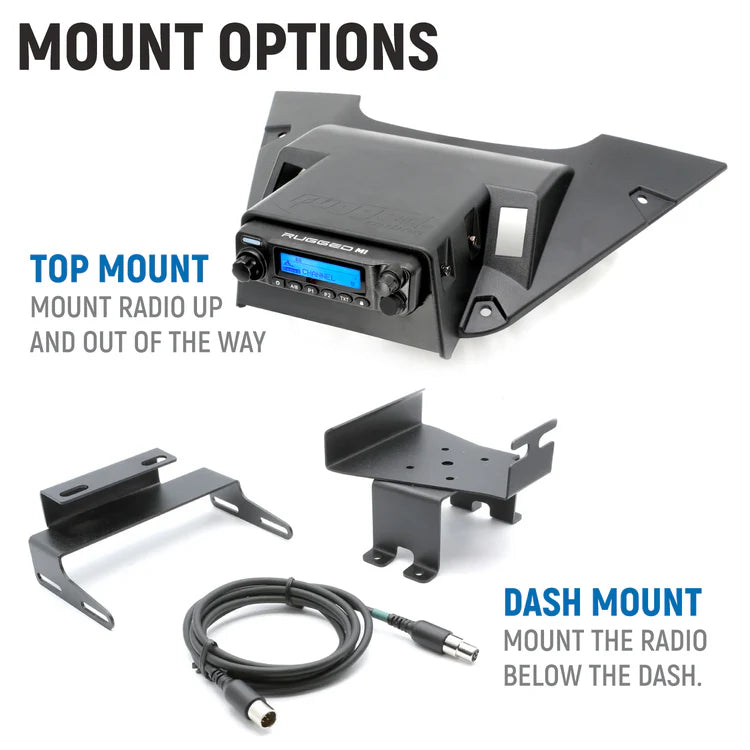 Can-Am Maverick R Complete Communication Kit with Rocker Switch Bluetooth Intercom and 2-Way Radio