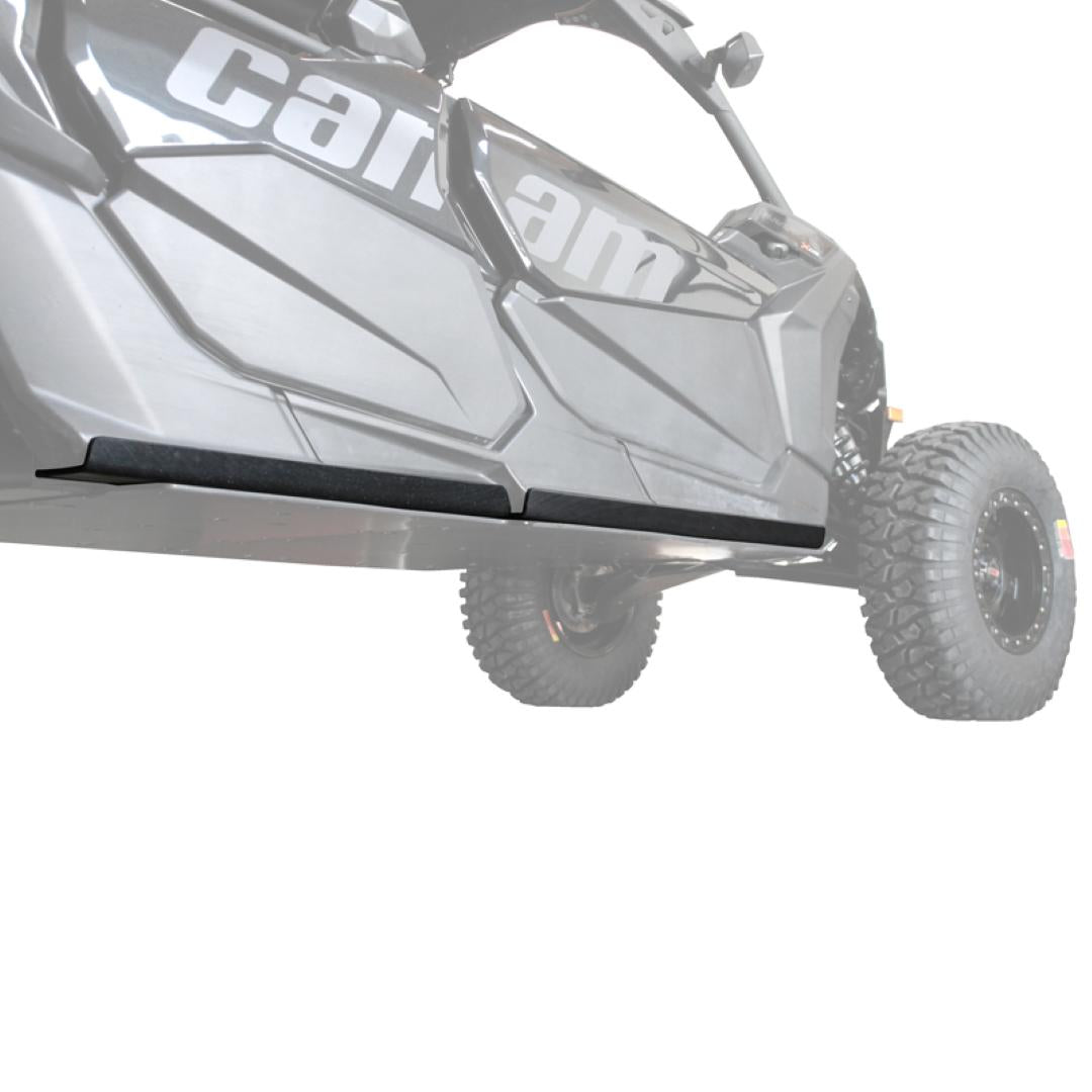 Can-Am Maverick X3 Max UHMW Rock Sliders-Rock Sliders-Factory UTV-1/2"-Install with our (Factory UTV) UHMW Skid Plate-Black Market UTV