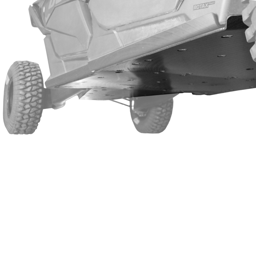 Can-Am Maverick X3 Max UHMW Skid Plate-Skid Plates-Factory UTV-1/2&quot;-No X-Brace-Black Market UTV