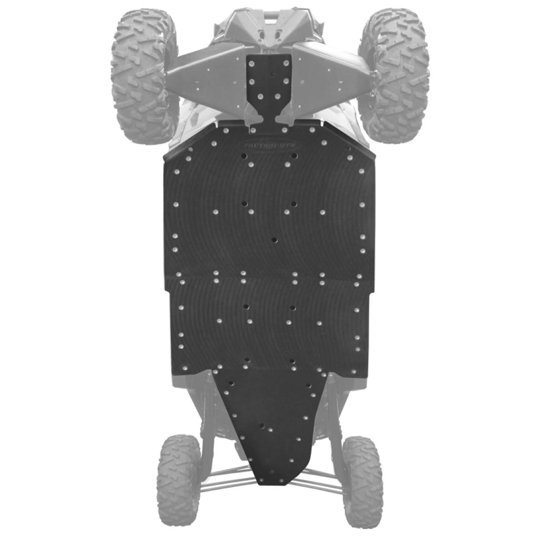 Can-Am Maverick X3 Max UHMW Skid Plate-Skid Plates-Factory UTV-1/2"-No X-Brace-Black Market UTV