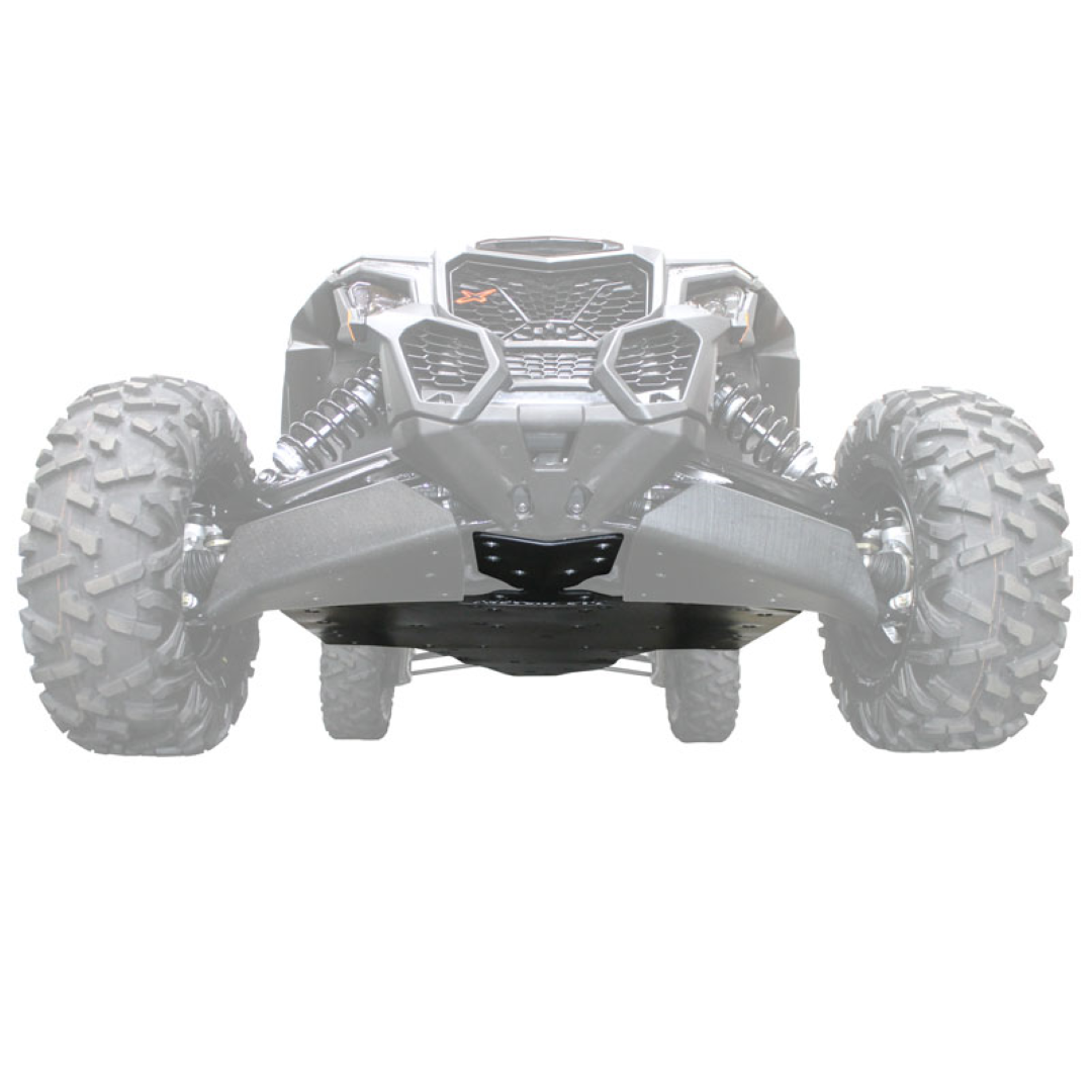 Can-Am Maverick X3 UHMW Skid Plate-Skid Plates-Factory UTV-1/2"-No X-Brace-Black Market UTV