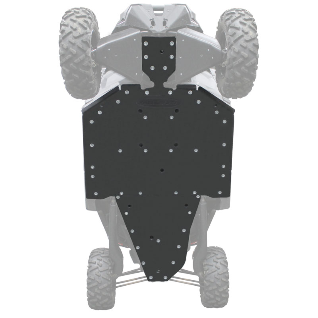 Can-Am Maverick X3 UHMW Skid Plate-Skid Plates-Factory UTV-1/2"-No X-Brace-Black Market UTV