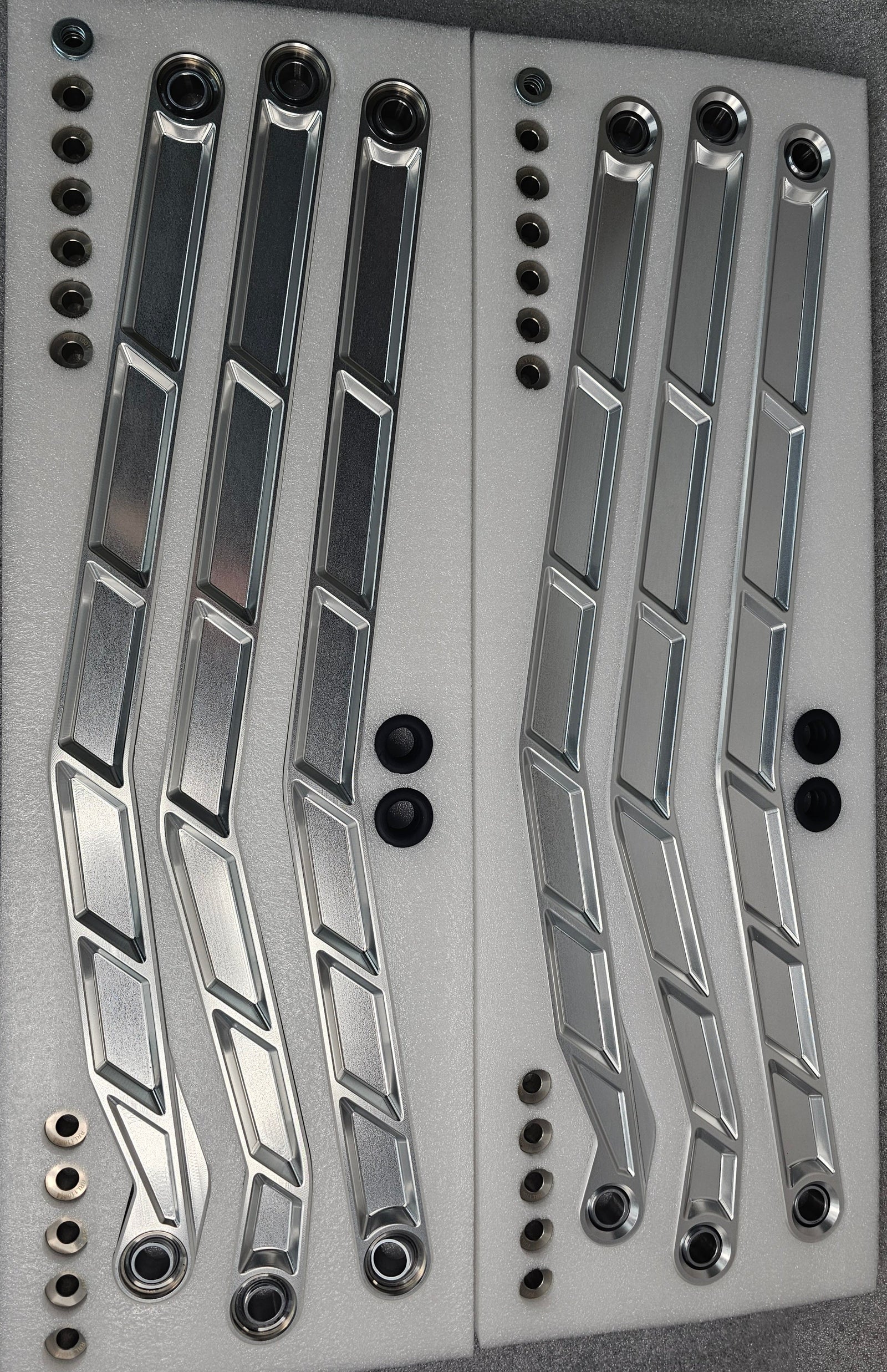 2017 to Current Can-Am X3 Maverick High Clearance Radius Rods in Clear Finish for 72"-Radius Rods-Elektric Offroad Design-Black Market UTV