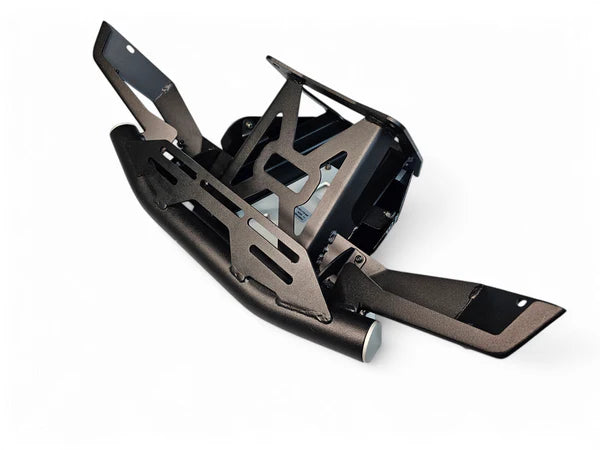 2017 + Can-Am X3 Maverick Amp Front Bumper-Bumper-Elektric Offroad Design-Baja Designs 10" OnX6+ Led Bar Driving/Combo Amber [pn #45013] (+$442.95)-OnX6/Hybrid/Laser/S8 w/Mode Switch (1 Bar) Wiring Harness [pn# 640122] (+$77.95)-Black Market UTV