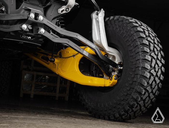 Assault Industries High-Clearance Billet Radius Arms (fits: Can-Am Maverick R)-Radius Rod Plate-Assault Industries-Radius Arms Only-Black Market UTV