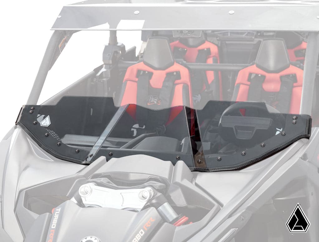 ASSAULT INDUSTRIES HALF WINDSHIELD (FITS: CAN-AM MAVERICK X3)-Windshield-Assault Industries-Black Market UTV