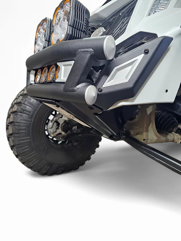 2017 + Can-Am X3 Maverick Amp Front Bumper-Bumper-Elektric Offroad Design-Baja Designs 10" OnX6+ Led Bar Driving/Combo Amber [pn #45013] (+$442.95)-OnX6/Hybrid/Laser/S8 w/Mode Switch (1 Bar) Wiring Harness [pn# 640122] (+$77.95)-Black Market UTV