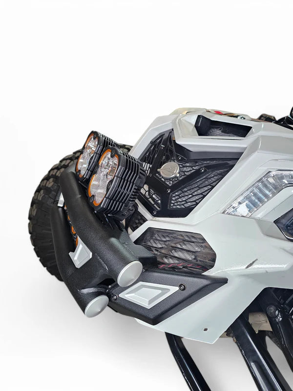 2017 + Can-Am X3 Maverick Amp Front Bumper-Bumper-Elektric Offroad Design-Baja Designs 10" OnX6+ Led Bar Driving/Combo Amber [pn #45013] (+$442.95)-OnX6/Hybrid/Laser/S8 w/Mode Switch (1 Bar) Wiring Harness [pn# 640122] (+$77.95)-Black Market UTV