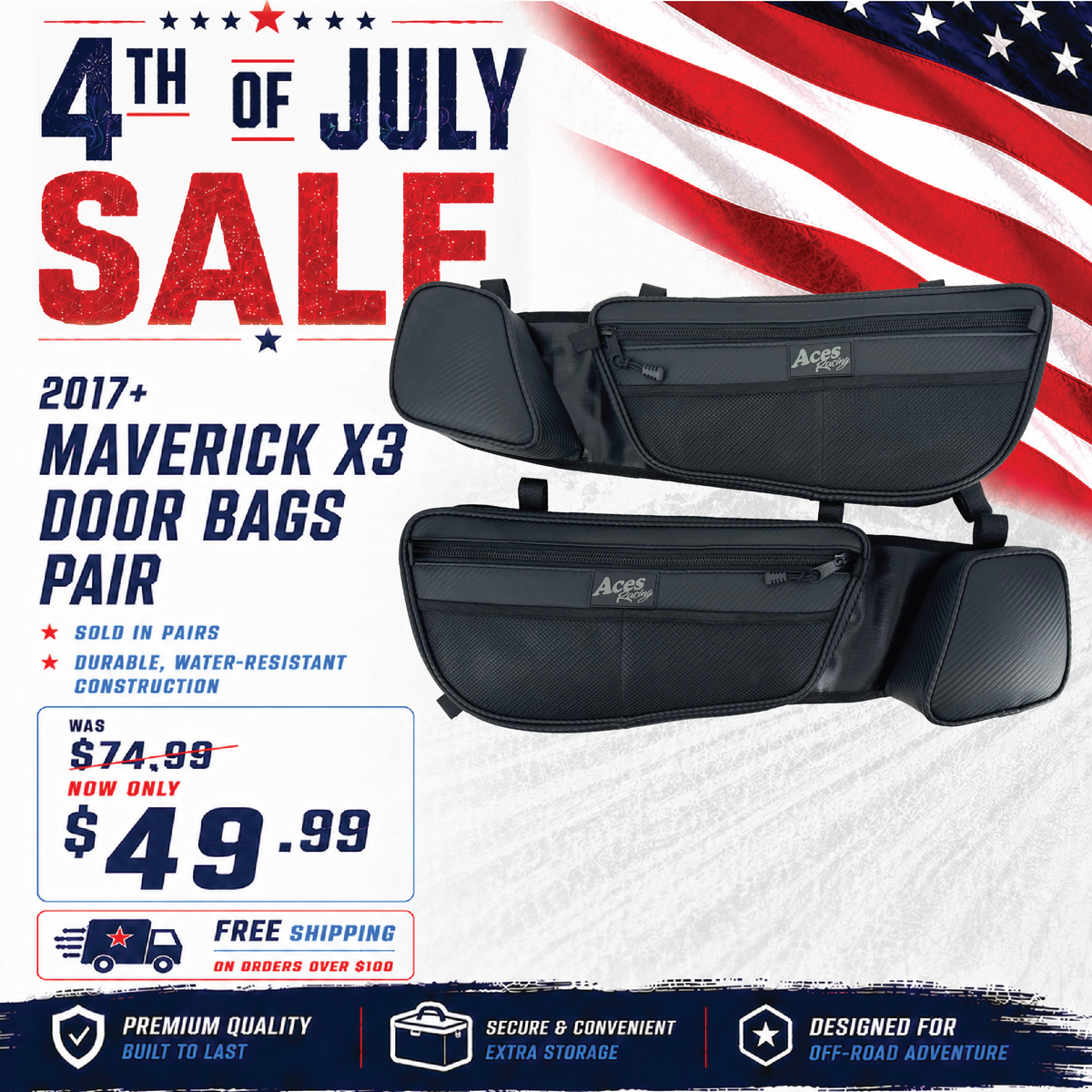 Canam X3 Door Bags (Pair)
