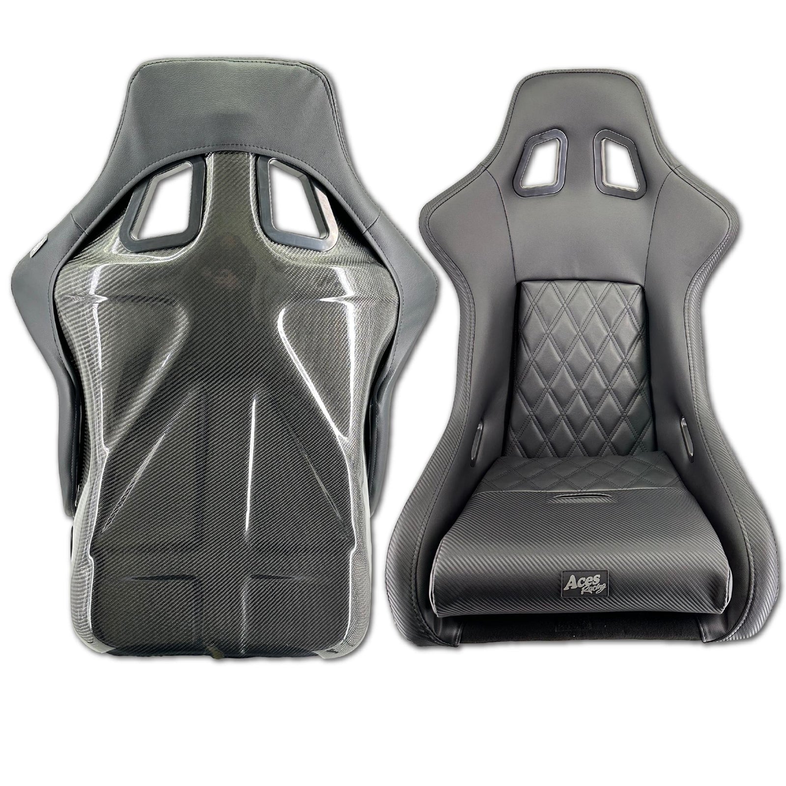 Elite Composite Seats-Seats-Aces Racing-Fiberglass-Universal Side Brackets-Black Market UTV