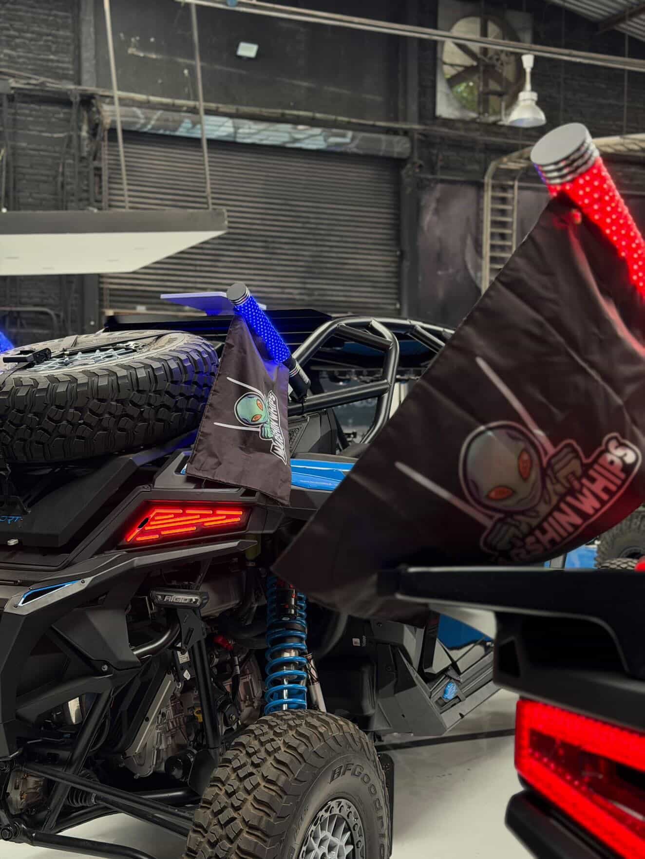 Big Moe 2.0 Multi Color with Brake and Turn Signals-Whip-Marshin Whips-8"-Black Market UTV