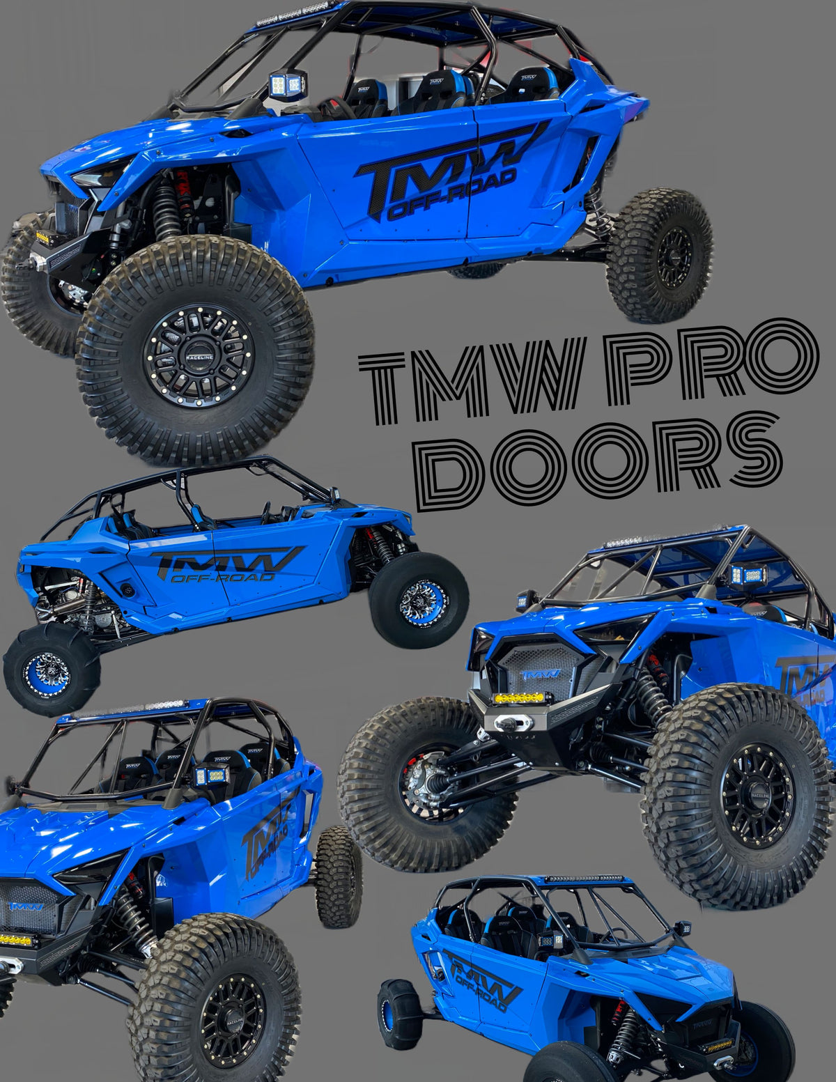 TMW RZR Pro XP / R 4 Seat Doors-Doors-TMW Off-Road-No Door Bags-Black Market UTV