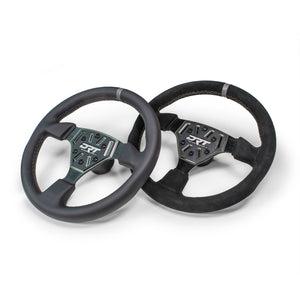 DRT Motorsports Round Steering Wheels-Steering Wheel-DRT Motor Sports-Round Leather-Black Market UTV