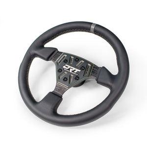 DRT Motorsports Round Steering Wheels-Steering Wheel-DRT Motor Sports-Round Leather-Black Market UTV