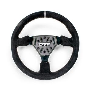 DRT Motorsports Round Steering Wheels-Steering Wheel-DRT Motor Sports-Round Suede-Black Market UTV