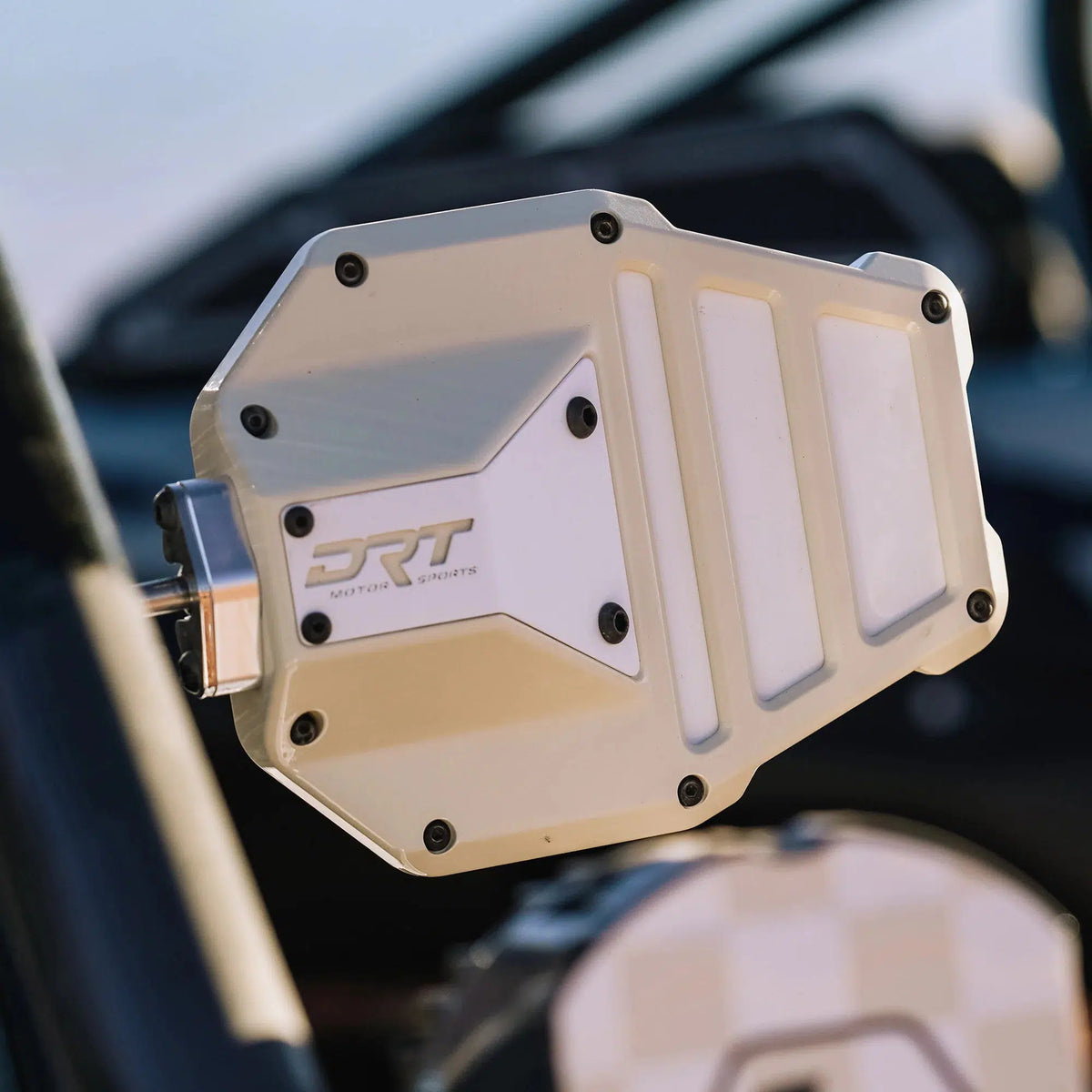 DRT BILLET ALUMINUM TACTICAL CONVEX SIDE MIRROR SET-Side Mirrors-DRT Motor Sports-2.000&quot; Clamps-Black Market UTV