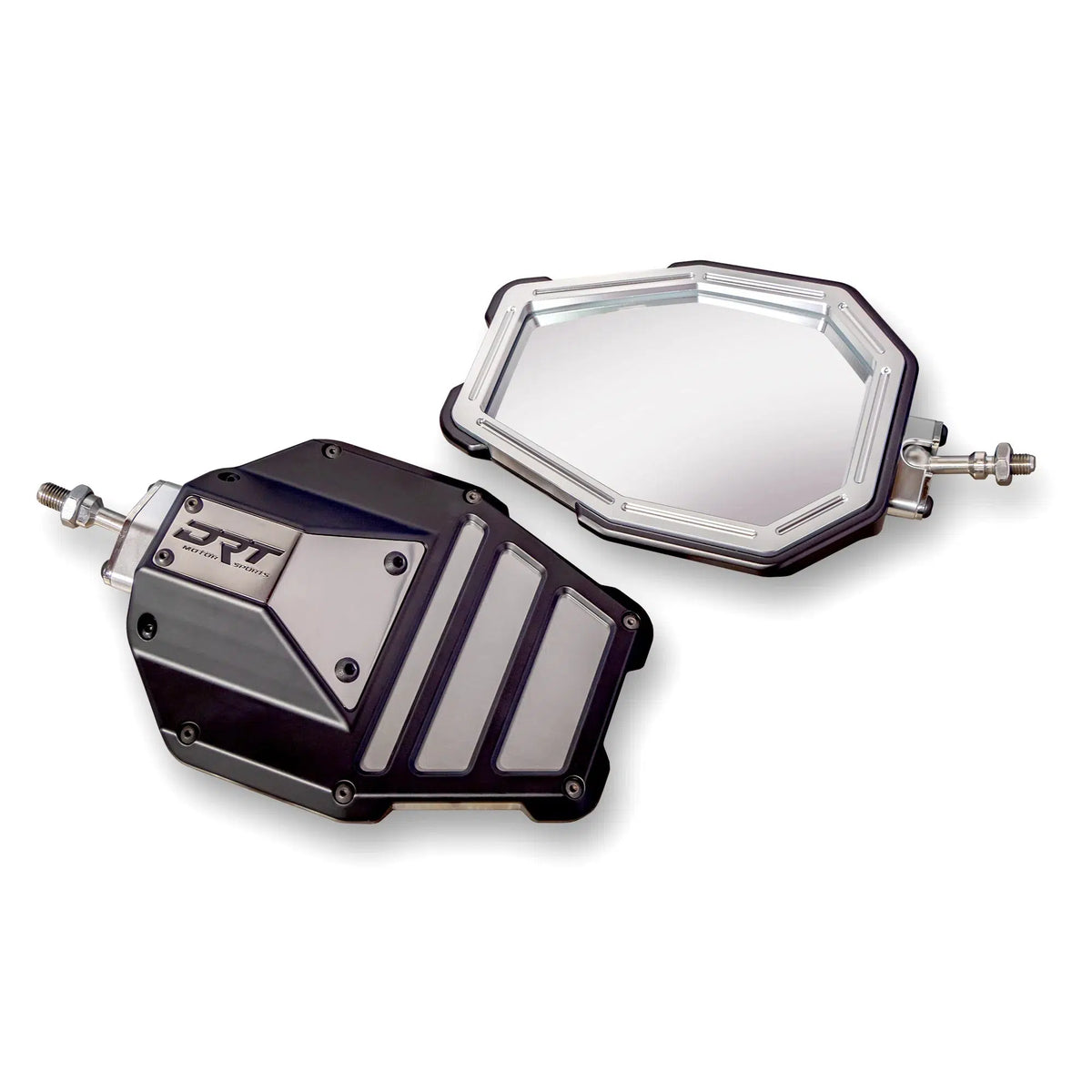 DRT BILLET ALUMINUM TACTICAL CONVEX SIDE MIRROR SET-Side Mirrors-DRT Motor Sports-No Clamps-Black Market UTV