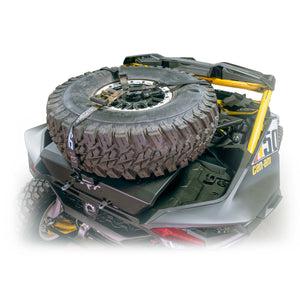 DRT Motorsports Can-Am Maverick R Tire Carrier / Adventure Rack-Spare Tire Carrier-DRT Motor Sports-Black Market UTV