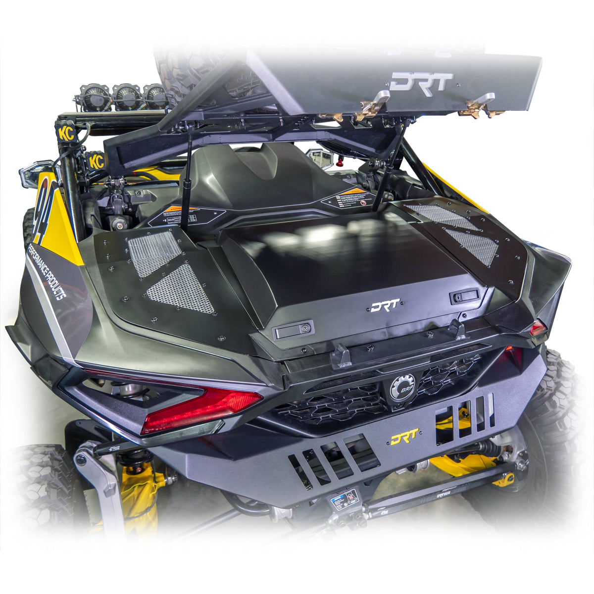 Can-Am 2024+ Maverick R Aluminum Trunk Enclosure-Spare Tire Rack-DRT Motor Sports-Black Market UTV