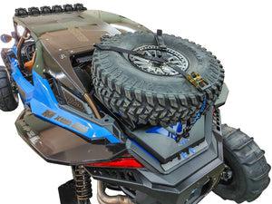 DRT Motor Sports Oversize Tire Carrier Mount Accessory for (RZR Pro R / Turbo R / Pro XP 2022+)-Spare Tire Carrier-DRT Motor Sports-Black Market UTV