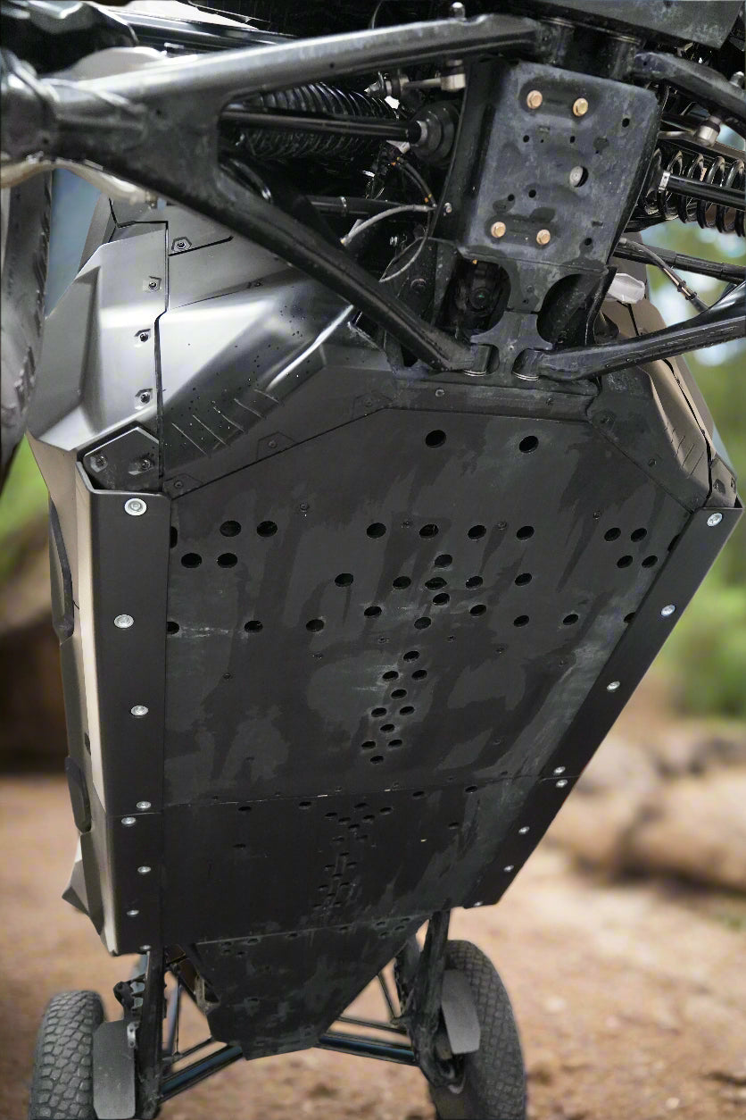 Can-Am Maverick R Max UHMW Rock Sliders-Rock Sliders-Factory UTV-1/2&quot;-Install with our (Factory UTV) UHMW Skid Plate-Black Market UTV