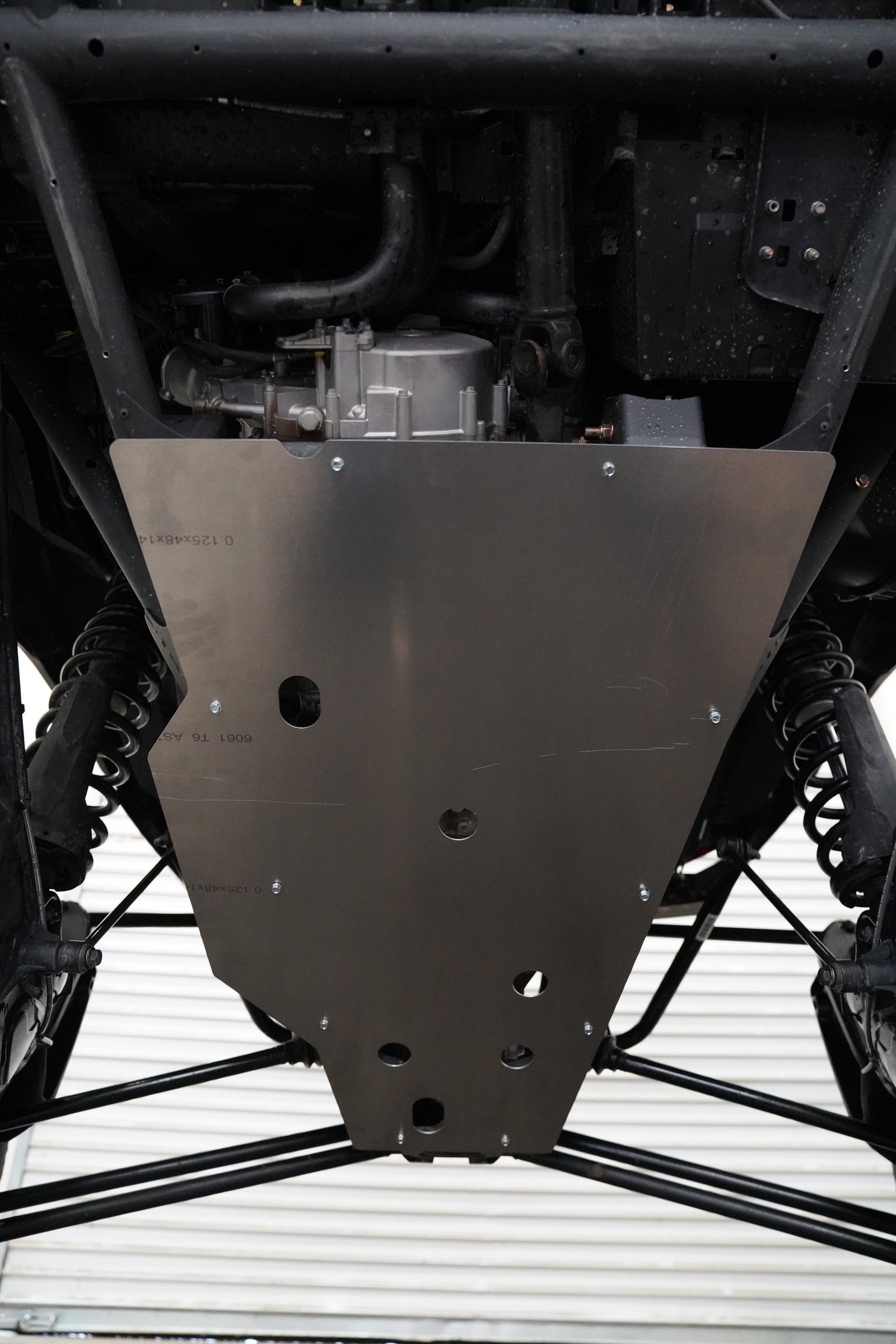 Can-Am Maverick R Max UHMW Rear Skid Plate-Skid Plates - Other-Factory UTV-1/2"-No X-Brace-Black Market UTV