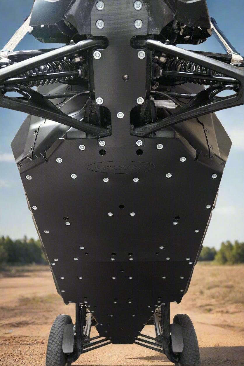 Can-Am Maverick R Max UHMW Skid Plate-Skid Plates-Factory UTV-Maverick R Max-1/2"-No X-Brace-Black Market UTV