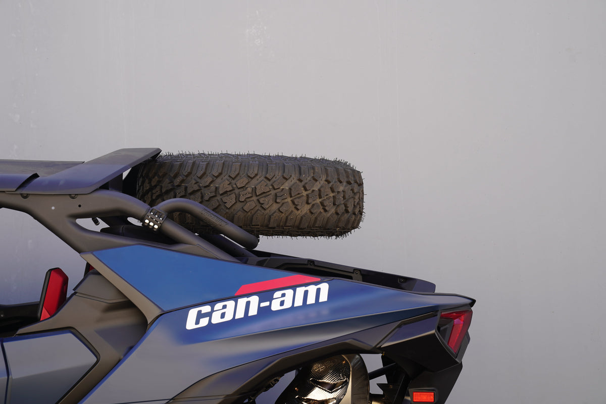Can-Am Maverick R Max Dual Clamp Spare Tire Mount-Spare Tire Mounts-Factory UTV-Black Market UTV