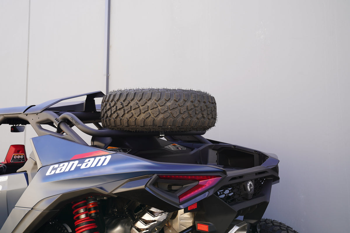 Can-Am Maverick R Max Dual Clamp Spare Tire Mount-Spare Tire Mounts-Factory UTV-Black Market UTV