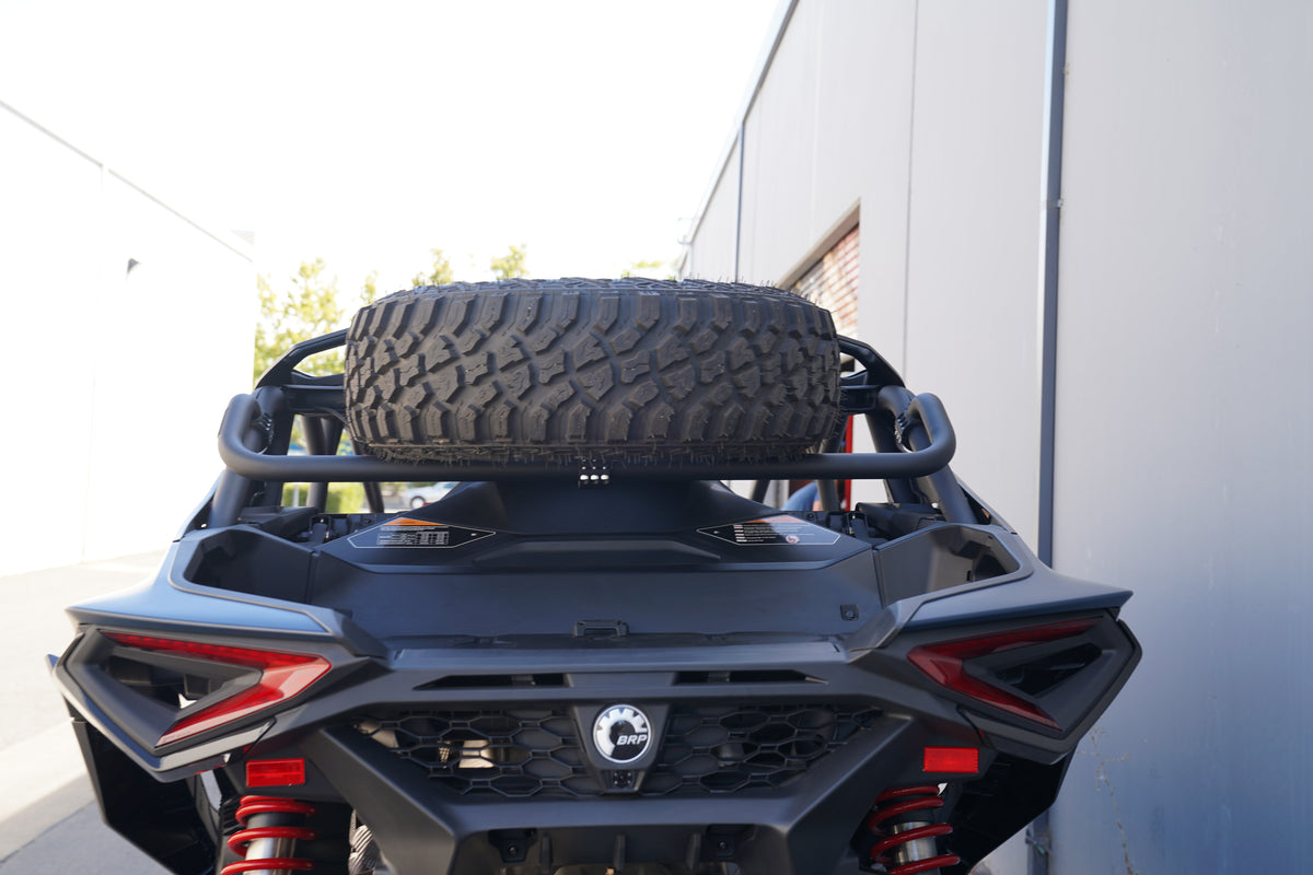 Can-Am Maverick R Max Dual Clamp Spare Tire Mount-Spare Tire Mounts-Factory UTV-Black Market UTV