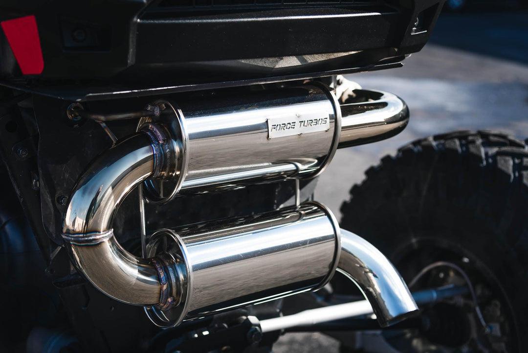 Polaris RZR Naturally Aspirated Trail Exhaust-Exhaust-Force Turbos-Polaris RZR XP 1000 (2015-2017)-Black Market UTV