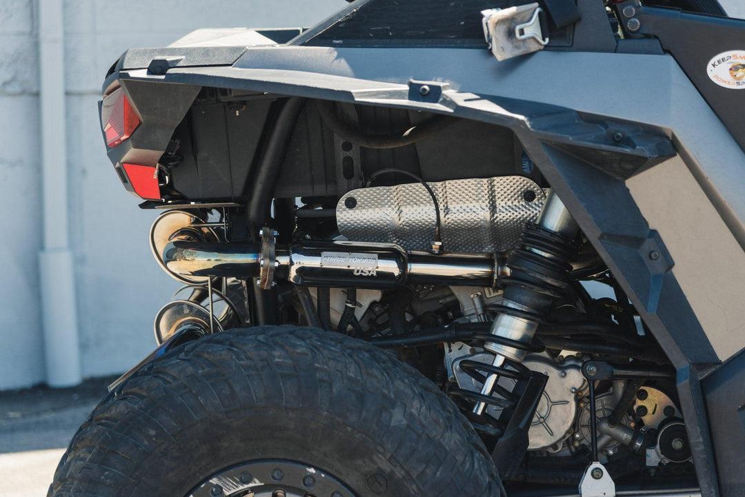 POLARIS RZR TURBO BACK EXHAUST-Exhaust-Force Turbos-Polaris RZR Pro XP-with Resonator-Black Market UTV