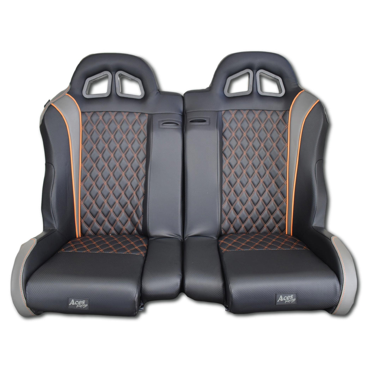 Daytona Split Bench Seat RZR 1000/Turbo-Seats-Aces Racing-Black-(No Harnesses)-Black Market UTV
