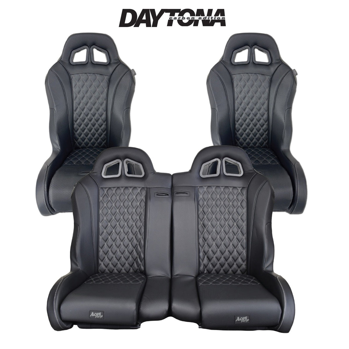 Carbon Edition Daytona Seats and Bench Seat Bundle RZR 1000/Turbo