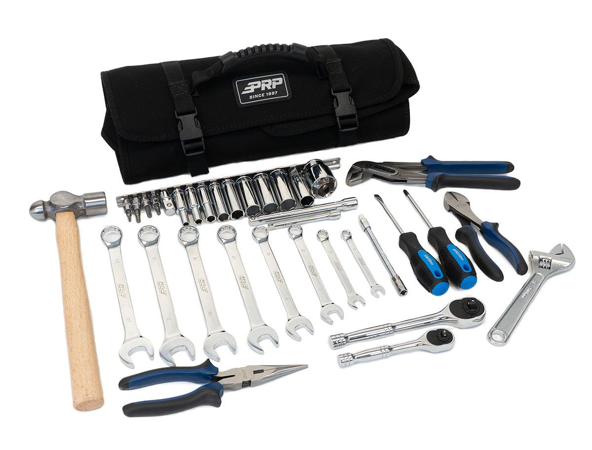 CAN-AM ROLL-UP TOOL BAG WITH 35PC TOOL KIT-PRP Seats-Black Market UTV