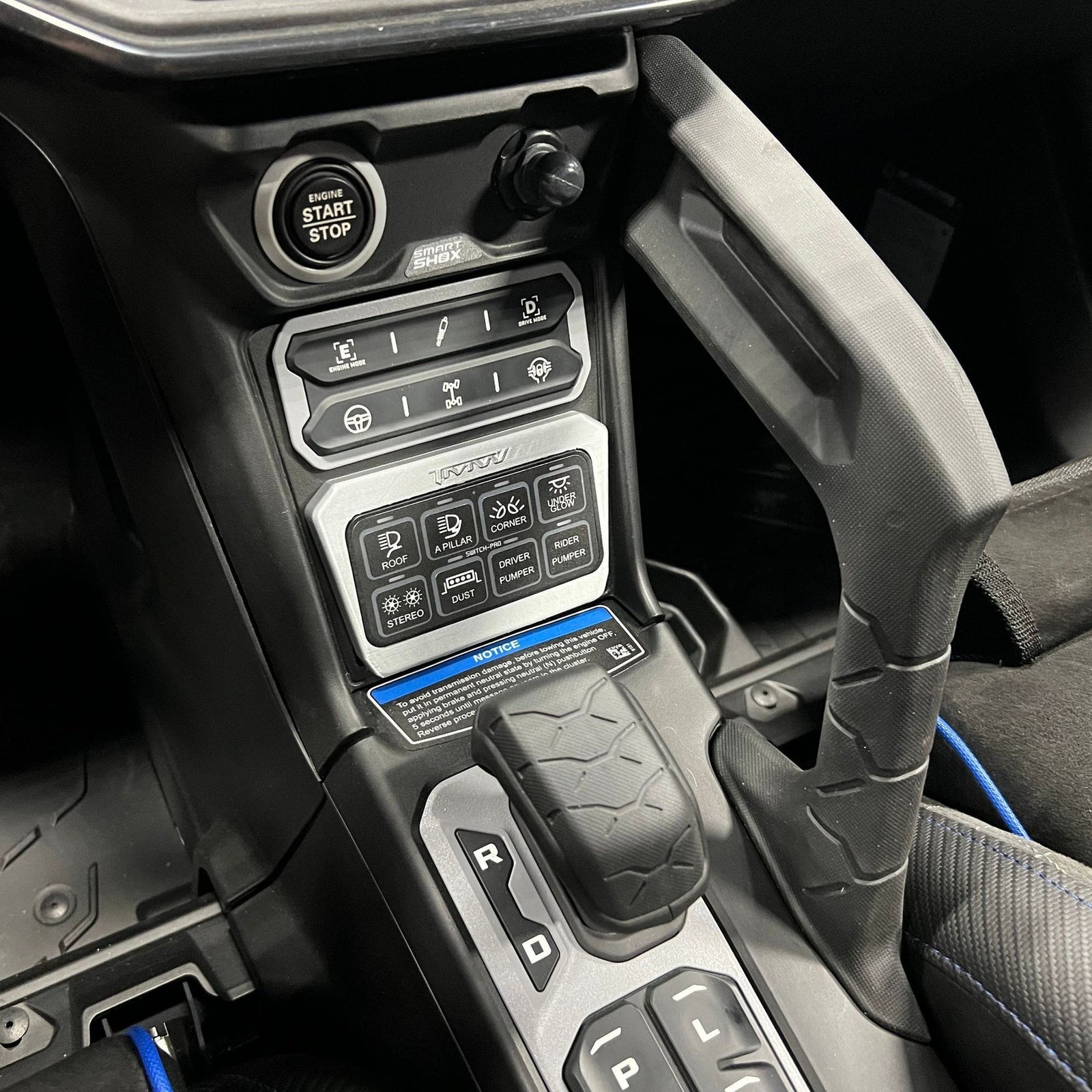 TMW Maverick R SP-9100 Switch pros mount-Switch-TMW Off-Road-Light grey-Black Market UTV