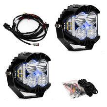 LP4 Pro LED Auxiliary Light Pod Pair - Universal-Lighting Pods-Baja Designs-Driving/Combo-Clear-Blue-Black Market UTV