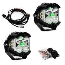 LP4 Pro LED Auxiliary Light Pod Pair - Universal-Lighting Pods-Baja Designs-Driving/Combo-Clear-Green-Black Market UTV