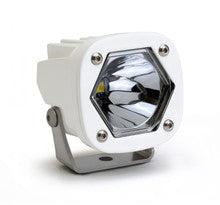 S1 White LED Auxiliary Light Pod - Universal-Lighting Pods-Baja Designs-Clear-Spot-Black Market UTV