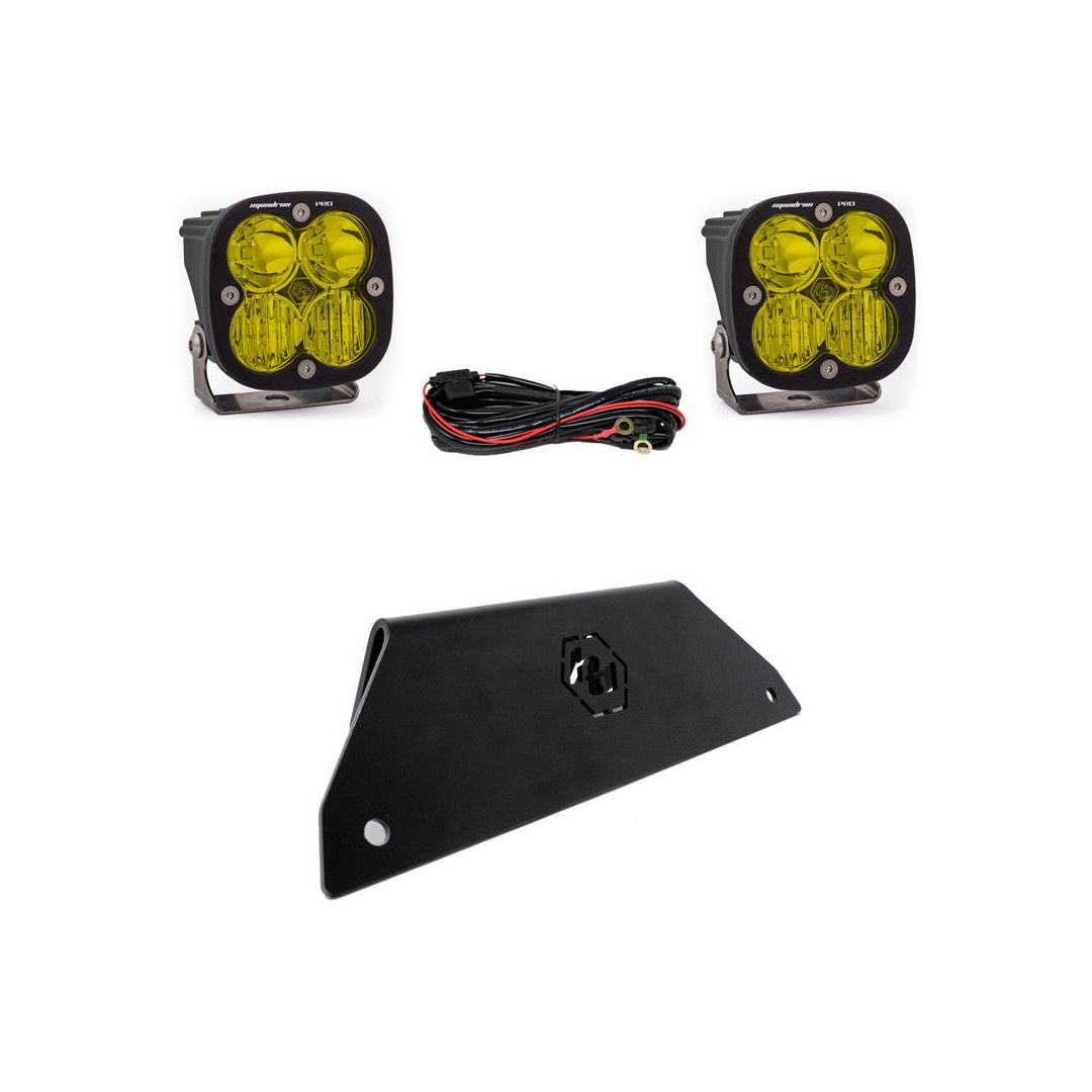 Squadron Pro Bumper Lower Mount Light Kit for Polaris RZR 2020+-Lighting Kit-Baja Designs-Clear-Black Market UTV
