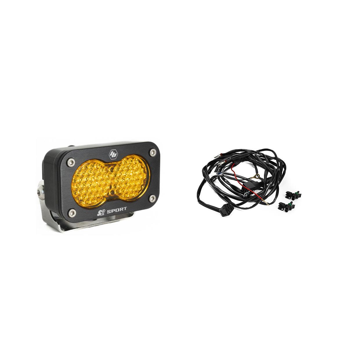Can-Am Maverick R S2 Sport Chase Light Kit-Lighting Kit-Baja Designs-Work/Scene-Amber-Black Market UTV