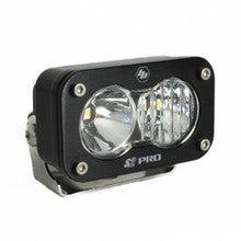 S2 Pro Black LED Auxiliary Light Pod - Universal-Lighting Pods-Baja Designs-Clear-Driving/Combo-Black Market UTV