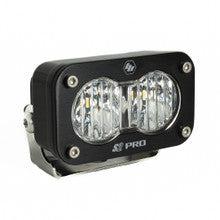 S2 Pro Black LED Auxiliary Light Pod - Universal-Lighting Pods-Baja Designs-Clear-Wide Cornering-Black Market UTV