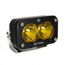 S2 Pro Black LED Auxiliary Light Pod - Universal-Lighting Pods-Baja Designs-Amber-Spot-Black Market UTV