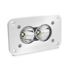 S2 Pro White Flush Mount LED Auxiliary Light Pod - Universal-Lighting Pods-Baja Designs-Clear-Spot-Black Market UTV