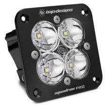 SQUADRON PRO BLACK FLUSH MOUNT LED AUXILIARY LIGHT POD - UNIVERSAL-Light Bar Mount-Baja Designs-Spot-Clear-Black Market UTV